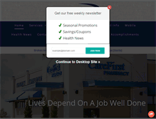 Tablet Screenshot of carefirstpharmacy.com
